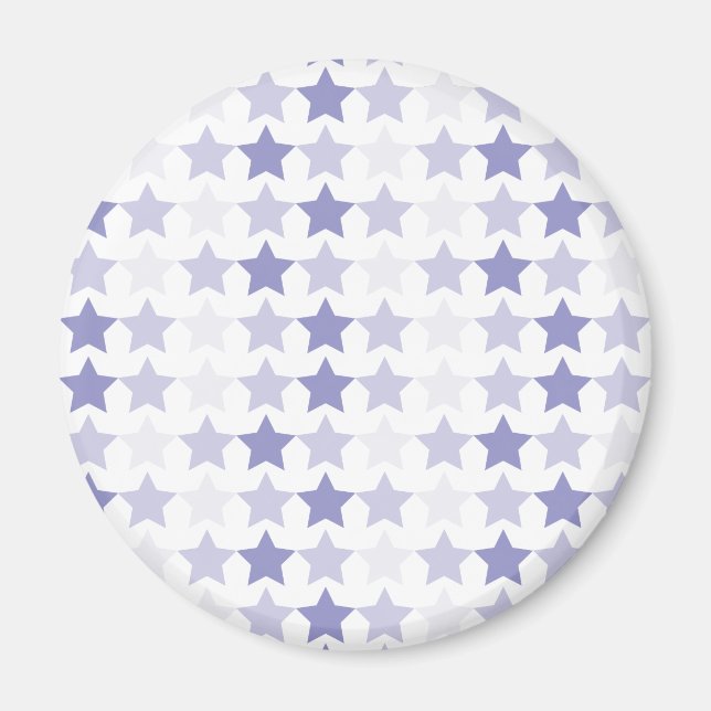 Imán Estrellas de Ombre Azul Patriótico (Frente)