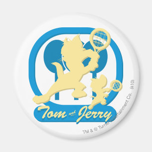 Imán Estrellas de tenis de Tom y Jerry 3