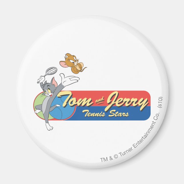 Imán Estrellas de tenis Tom y Jerry 6 (Frente)