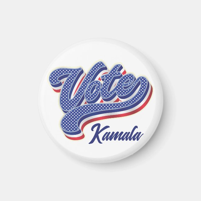 Imán Estrellas de voto y franjas - Elección (Frente)