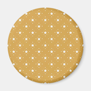 Imán Estrellas decorativas sobre fondo dorado