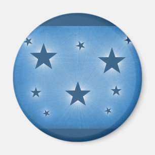 Imán Estrellas en el cielo nocturno, azul