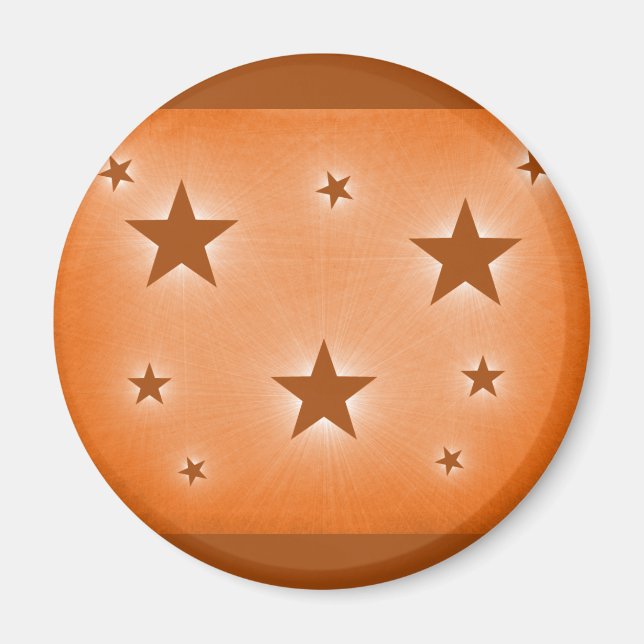 Imán Estrellas en el cielo nocturno, Naranja (Frente)