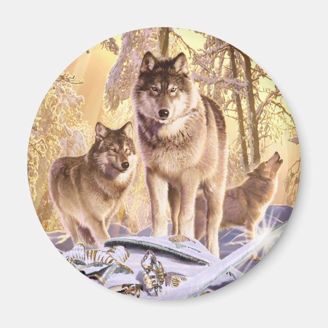 Imán "Estrellas en nieve" (Frente)