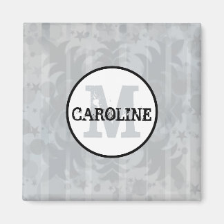 Imán Estrellas grises plateadas estrellas modernas de D