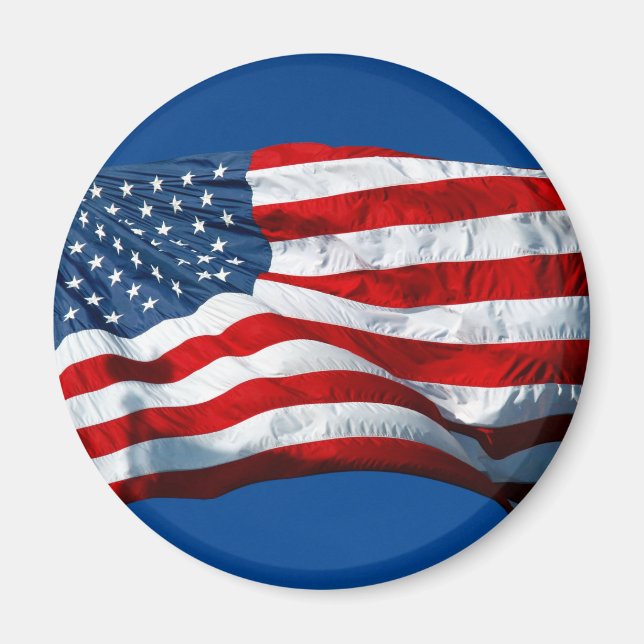 Imán estrellas onduladoras y rayas (Frente)