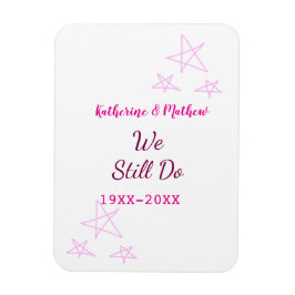 Imán Estrellas rosas Renovación de votos boda de aniver