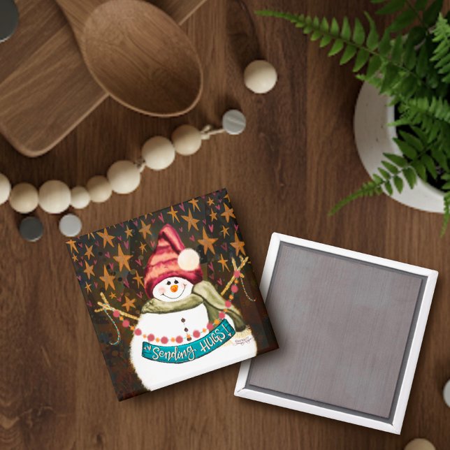 Imán Estrellas y abrazos Navidades de Snowman (Subido por el creador)