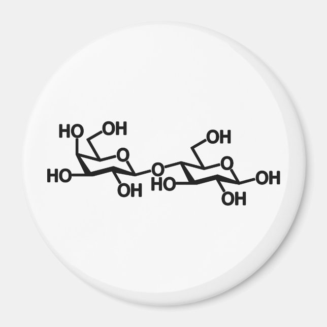 Imán Estructura de la leche de lactosa (Frente)