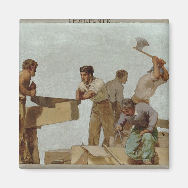 Imán Estructura de madera (Frente)