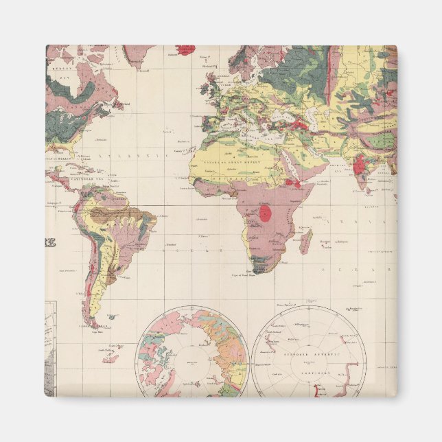 Imán Estructura geológica del globo (Frente)