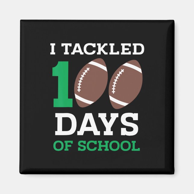 Imán Estudiante de 100 días en la escuela (Frente)