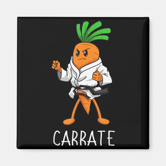 Imán Estudiante de Karate Karate Zanahoria Profesor Apr (Frente)