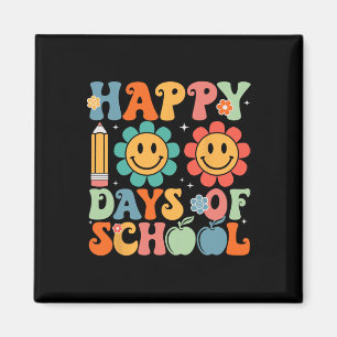 Imán Estudiante Groovy Teacher 100° Día de la Escuela F