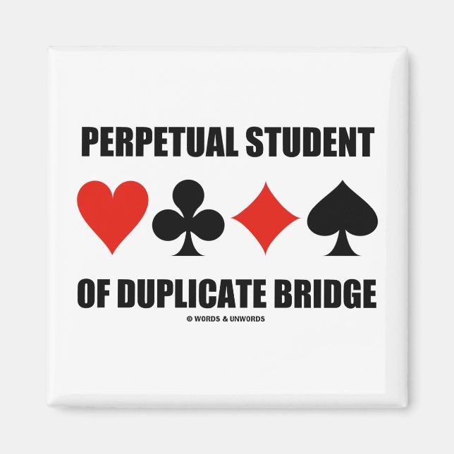 Imán Estudiante Perpetuo De Puente Duplicado (Trajes De (Frente)