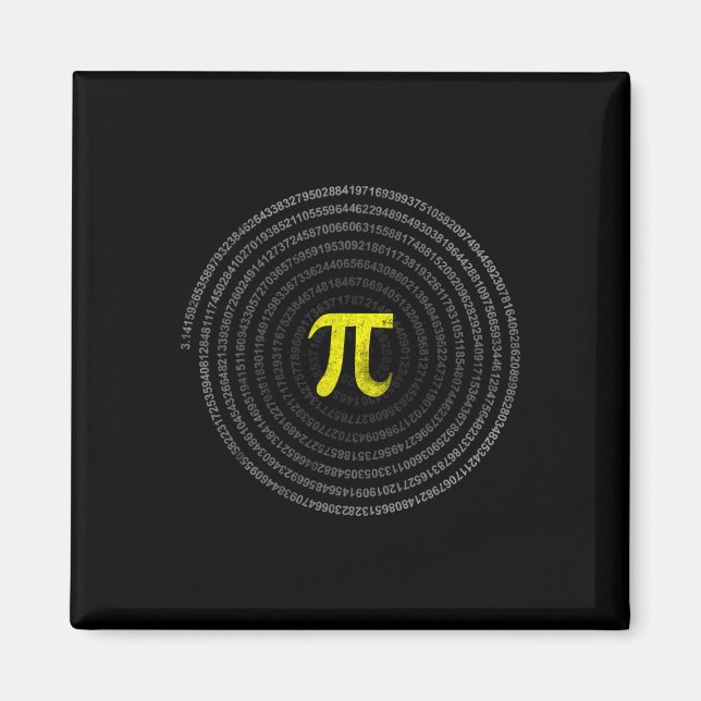 Imán Estudiantes de matemáticas de Pi - Gracioso Feliz  (Frente)