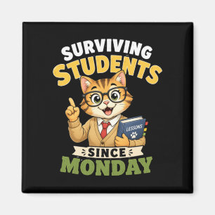 Imán Estudiantes Supervivientes Desde El Lunes Gato Div