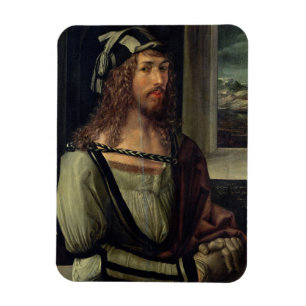 Imán Estudie para el autorretrato con un guante, c.1498
