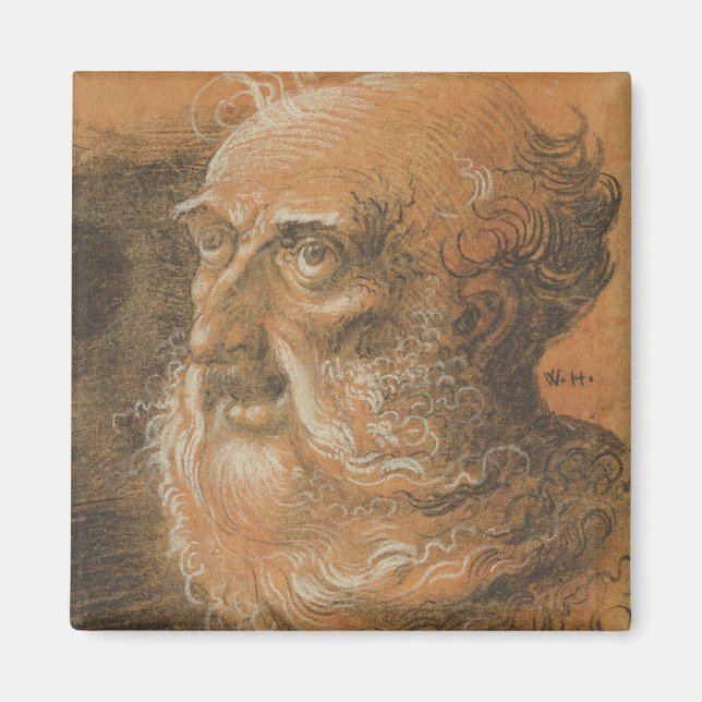 Imán Estudio de cabeza, 1522 (Frente)