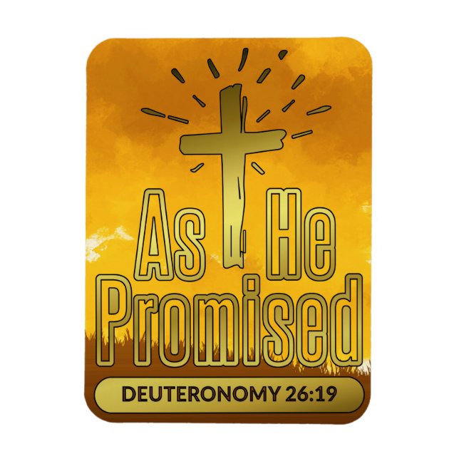 Imán Estudio De La Biblia Tal Como Prometió Deuteronomí (Vertical)