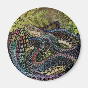 Imán Estudio de la serpiente jardinera más allá de la p