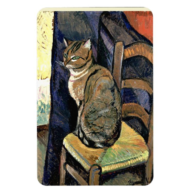 Imán Estudio de un gato, pintura de arte fino (Vertical)