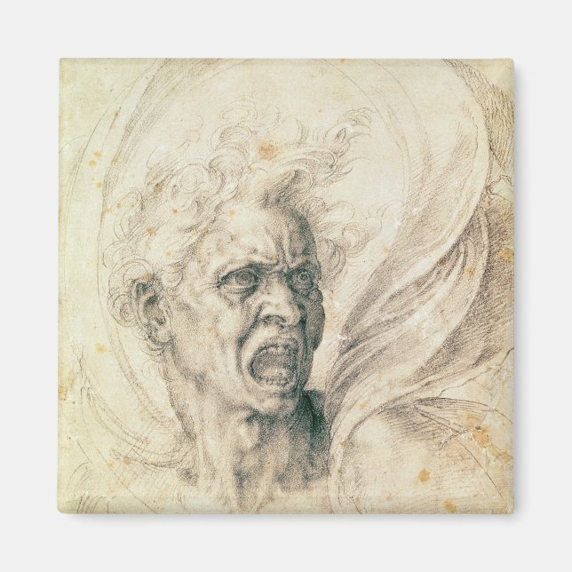 Imán Estudio de un hombre gritando (Frente)