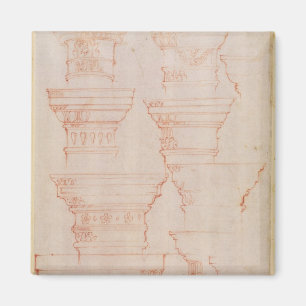 Imán Estudio de W.18v de los capitales de columna