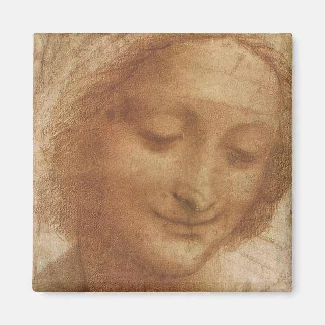 Imán Estudio del retrato de Santa Ana de Leonardo da Vi (Frente)