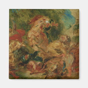 Imán Estudio para la caza del león, 1854