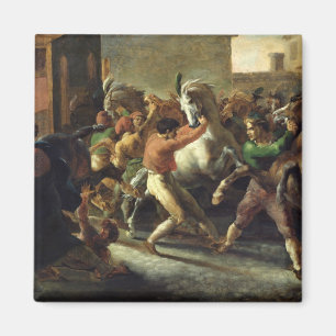 Imán Estudio para la raza de los caballos bárbaros,