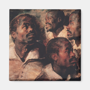 Imán Estudios de la cabeza de un negro