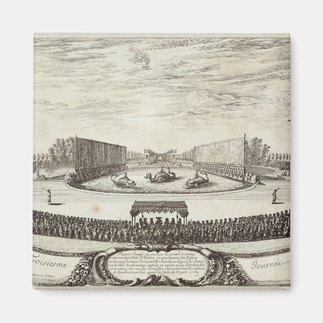 Imán Etapa sobre el gran estanque que representa (Frente)