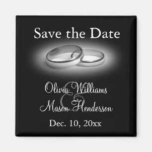 Imán Eternity Save the Date Magnet (negro)