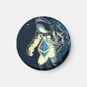 Imán Ethereum Crypto Astronaut - ETH A La Luna
