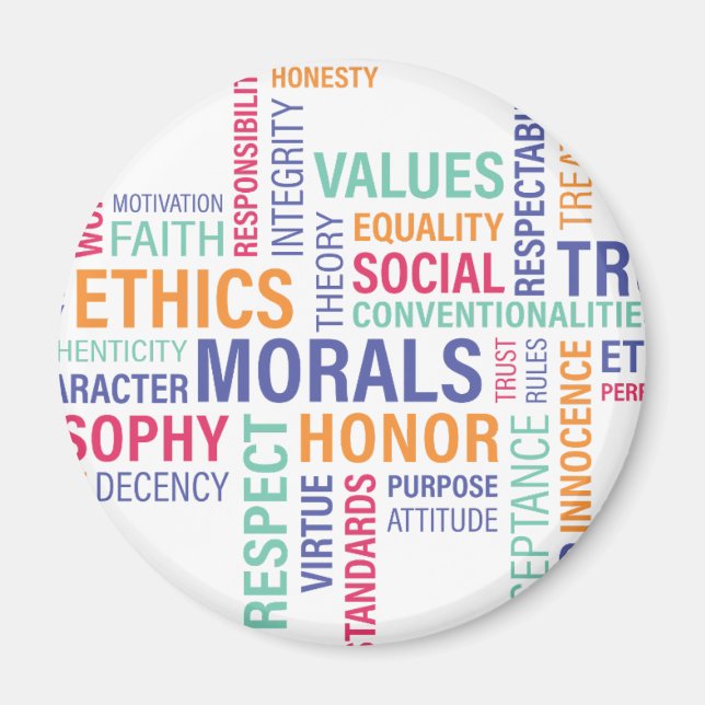 Imán "Ética empresarial" (Frente)