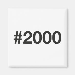 Imán Etiqueta 25 aniversario de cumpleaños 2000
