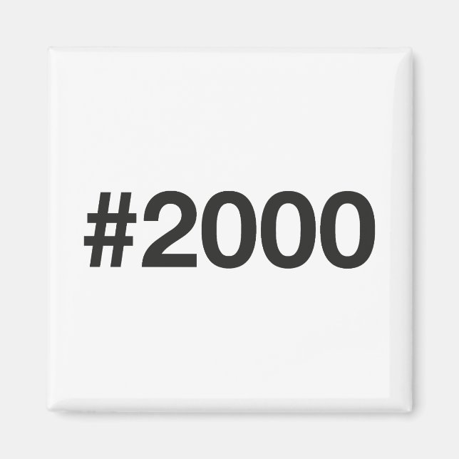 Imán Etiqueta 25 aniversario de cumpleaños 2000 (Frente)