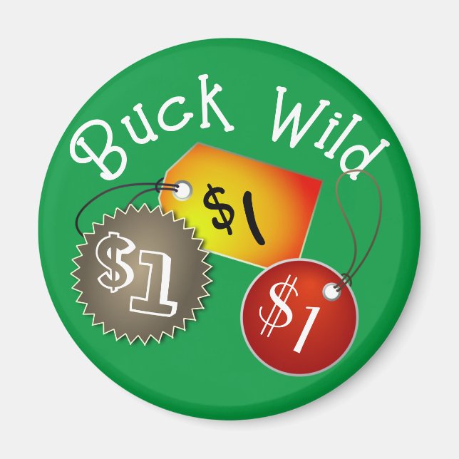 Imán Etiqueta Buck Wild Price (Frente)