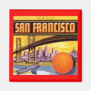 IMÁN ETIQUETA CA DE LA PUBLICIDAD DE SAN FRANCISCO DEL