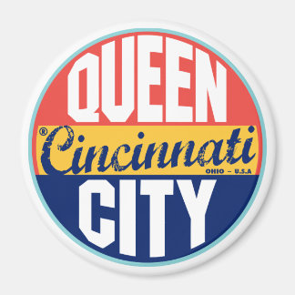 Imán Etiqueta Cincinnati Vintage