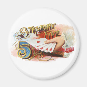 Imán Etiqueta de cigarro vintage Arte de Flush directo 