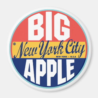 Imán Etiqueta de cosecha de Nueva York