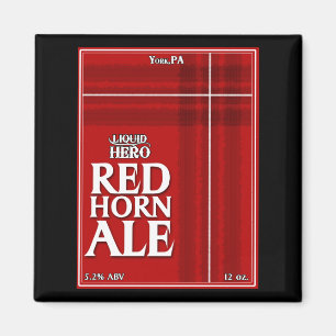 Imán Etiqueta de la aguja del Cuerno Rojo