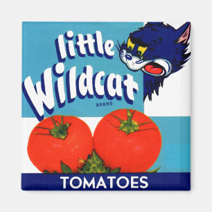 Imán Etiqueta de la caja de tomates Wildcat