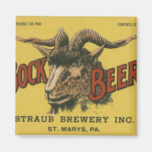 Imán Etiqueta de la cerveza de Bock