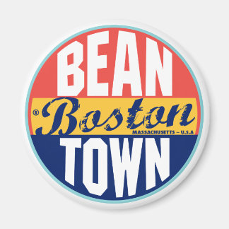 Imán Etiqueta de la cosecha de Boston