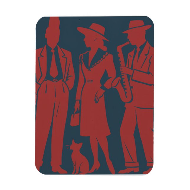 Imán Etiqueta de regalo zazosa (Vertical)