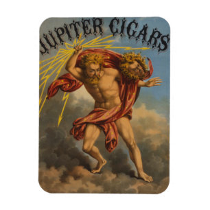 Imán Etiqueta de tabaco, 1868.