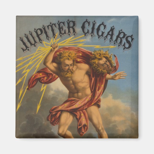 Imán Etiqueta de tabaco, 1868. (Frente)